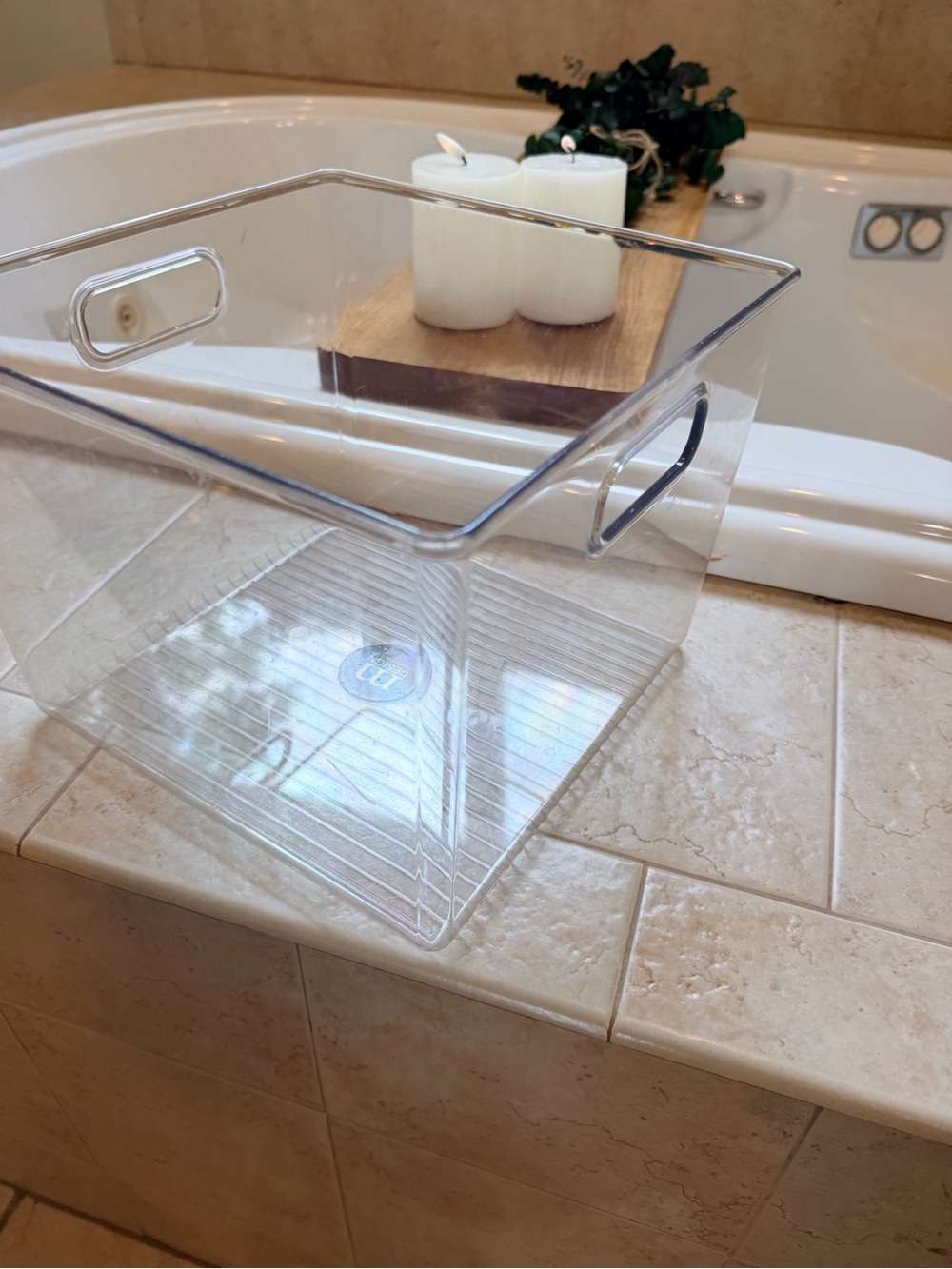 Plastic Clear square Storage Basket